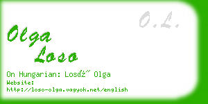 olga loso business card